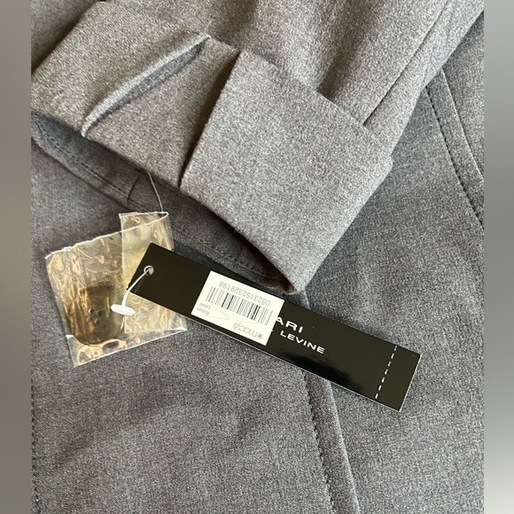 NWT TAHARI ARTHUR S. LEVINE Blazer Womens Gray 3 Button Cuffed Business Size 14 - Picture 12 of 14